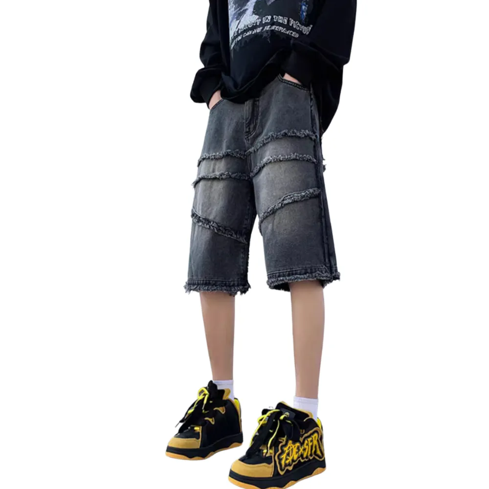 Vintage Street Frayed Denim Shorts