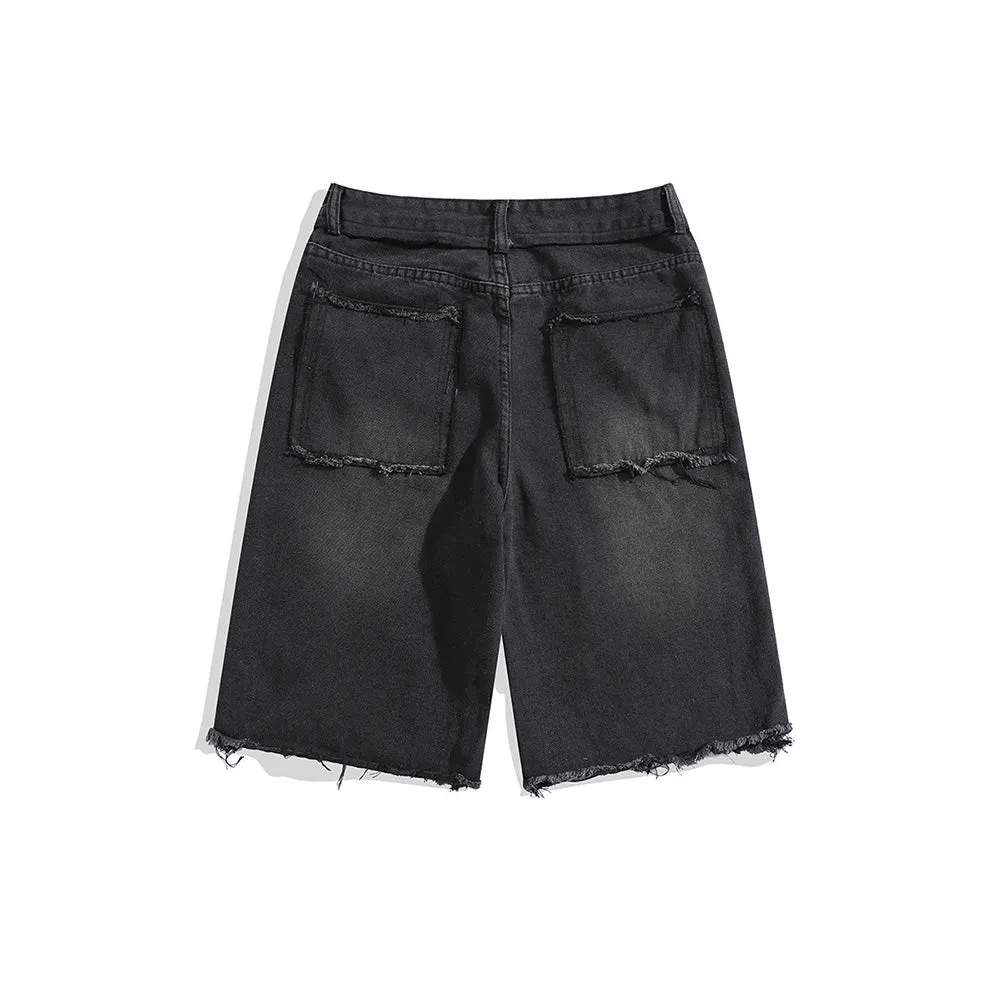 Vintage Street Frayed Denim Shorts