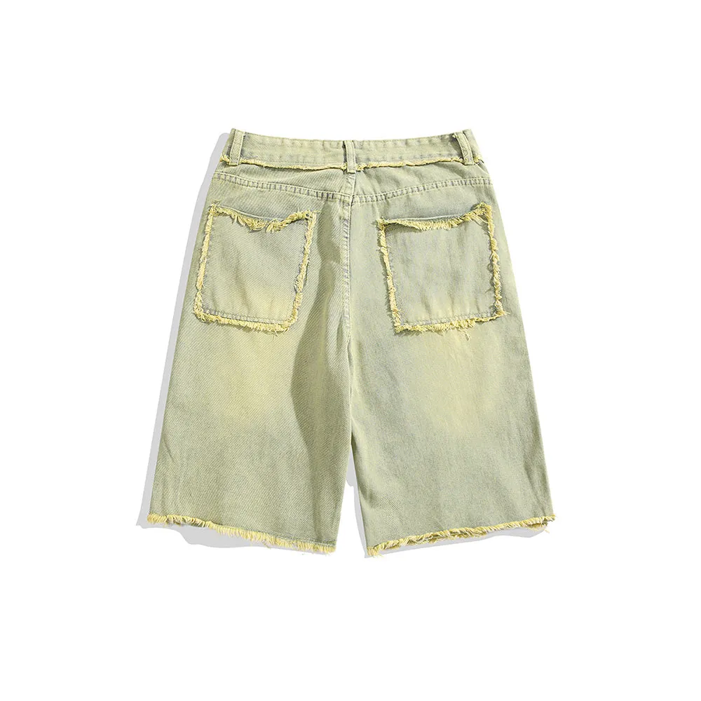 Vintage Street Frayed Denim Shorts