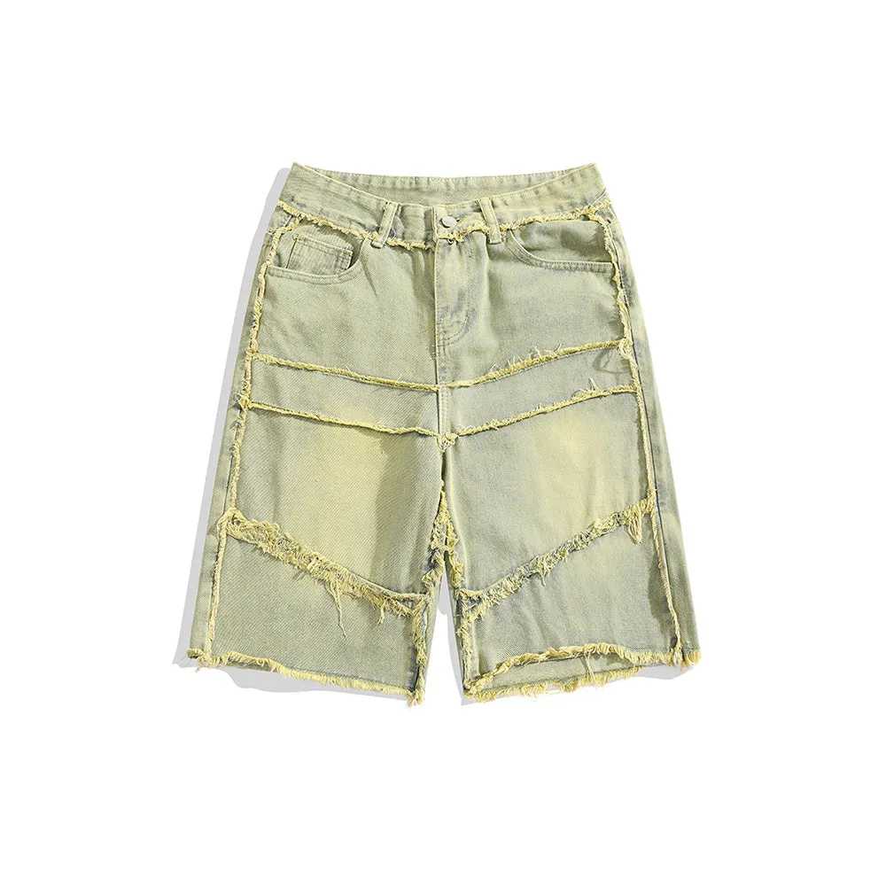 Vintage Street Frayed Denim Shorts