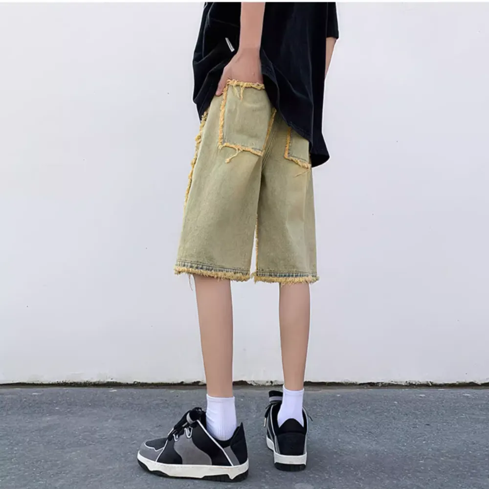 Vintage Street Frayed Denim Shorts