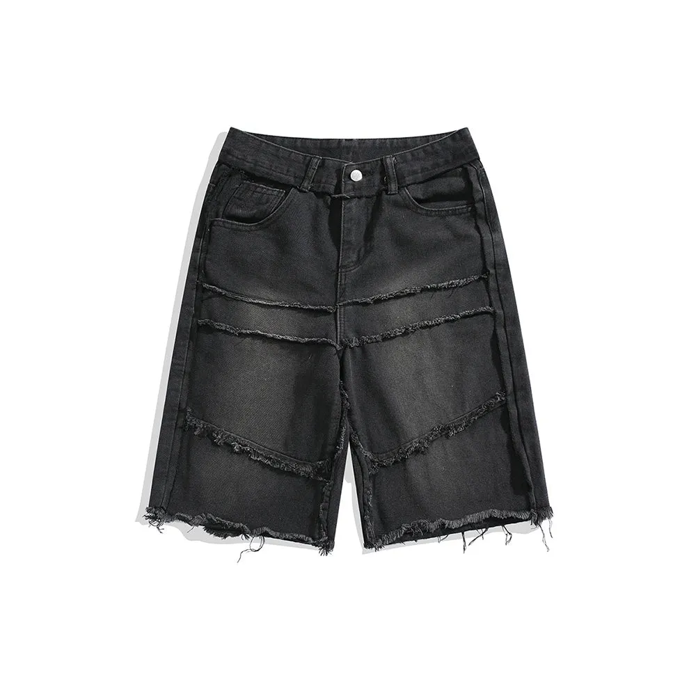 Vintage Street Frayed Denim Shorts