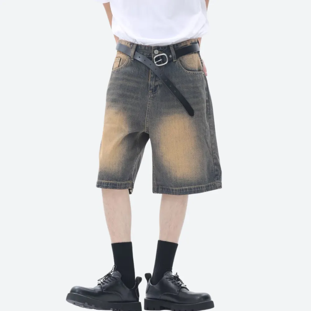 Wasteland Style Denim Shorts