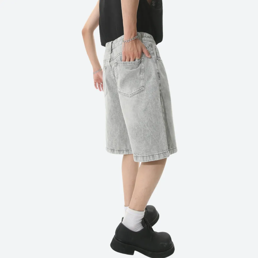 Wasteland Style Denim Shorts