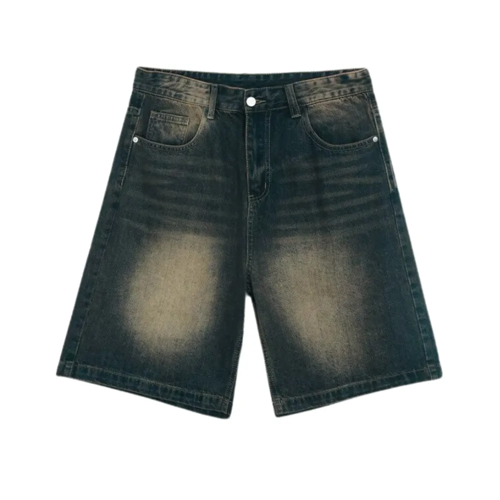 Wasteland Style Denim Shorts