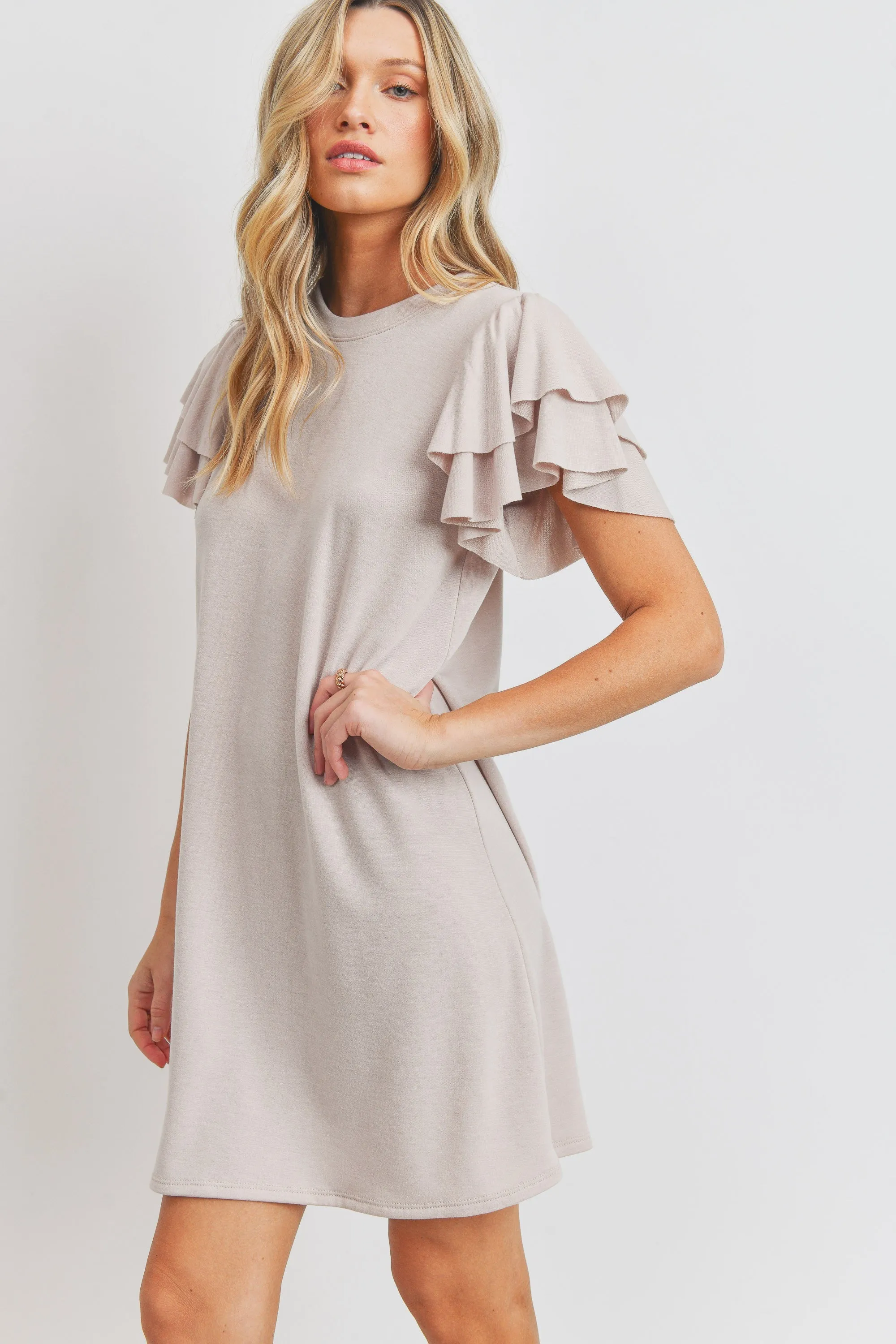 Watch Me Flutter Terry Dress