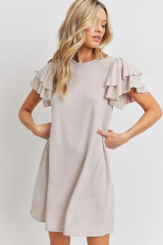 Watch Me Flutter Terry Dress