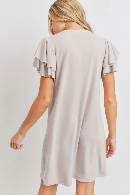 Watch Me Flutter Terry Dress
