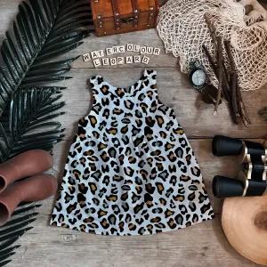 Watercolour Leopard Pinafore Dress