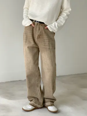 Wide-leg Straight-leg Jeans