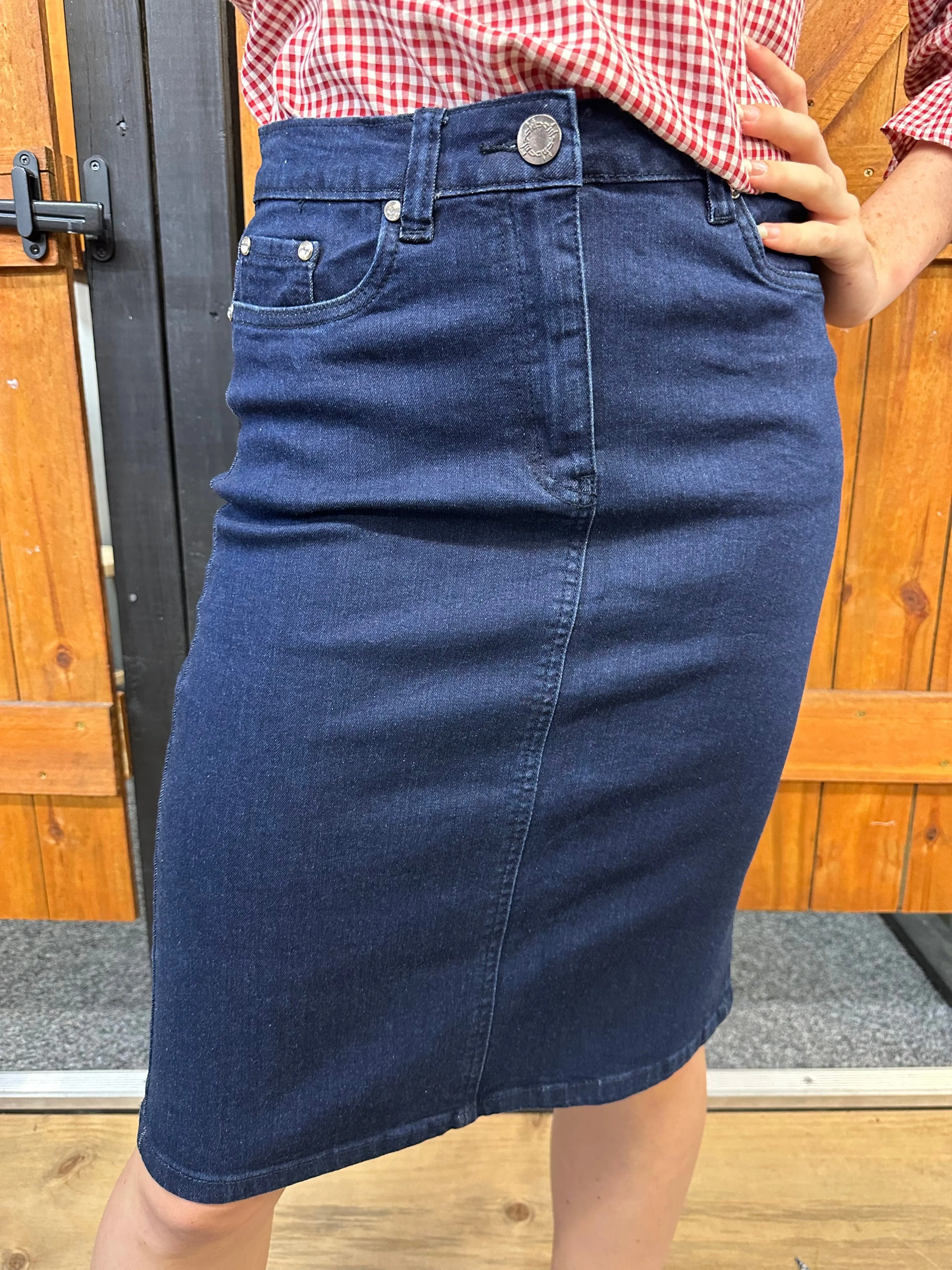 Wild Child Bling Denim Skirt
