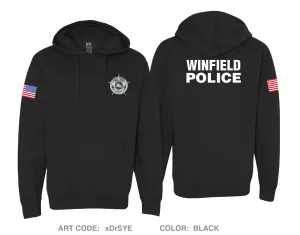 Winfield Police Department Comfort Unisex Hooded Sweatshirt - xDrSYE