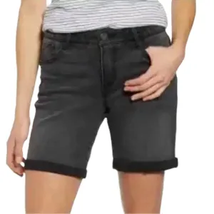 Wit &amp; Wisdom 'Ab' Solution Black Faded Denim Shorts Women’s Size 16