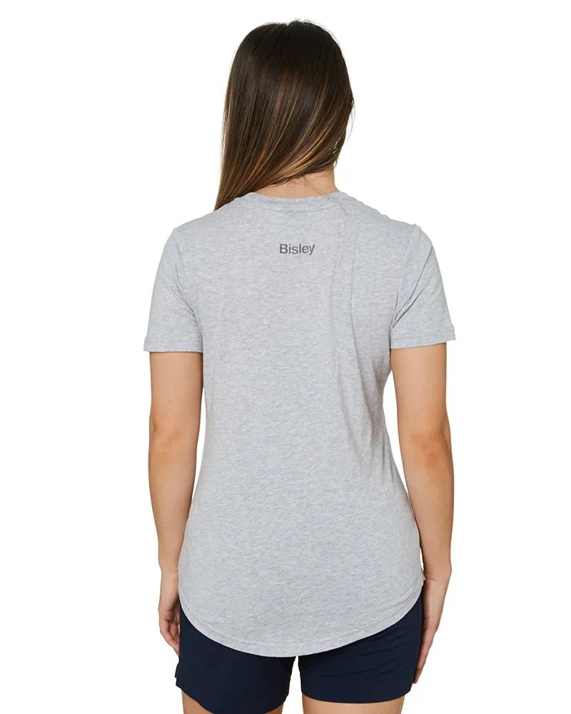 Women's Cotton Logo Tee - Grey Marle