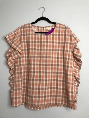 Womens Size Sm Misses Orange Cotton Bleu Tops