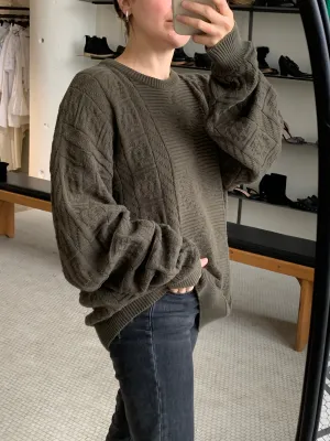 woven cotton sweater