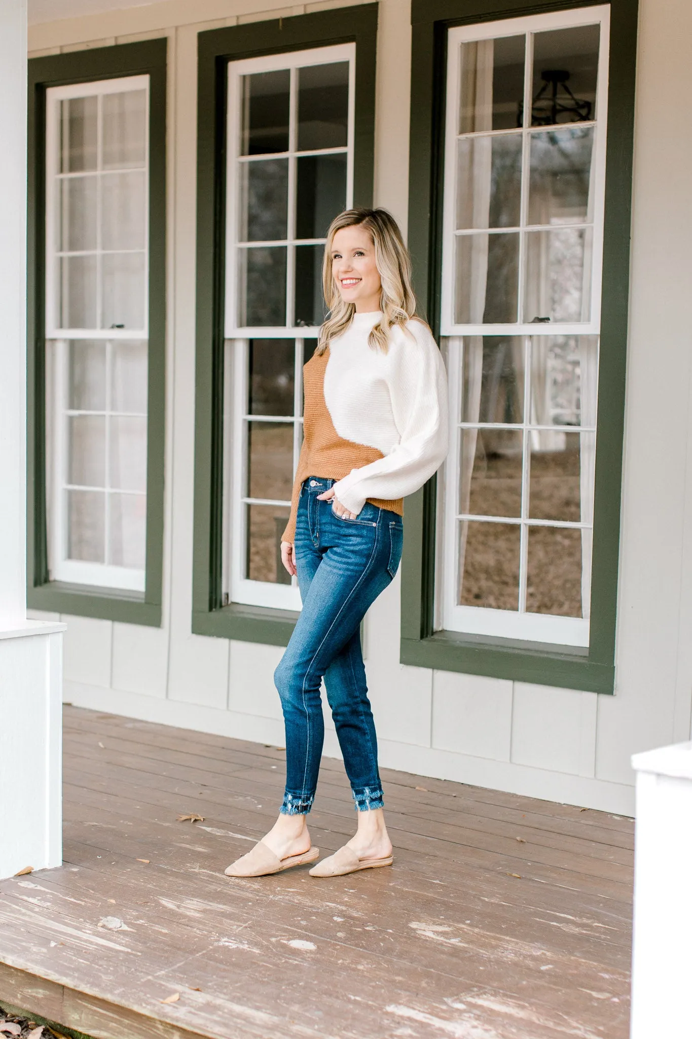 X Kancan Double Fray Hem Ankle Skinny