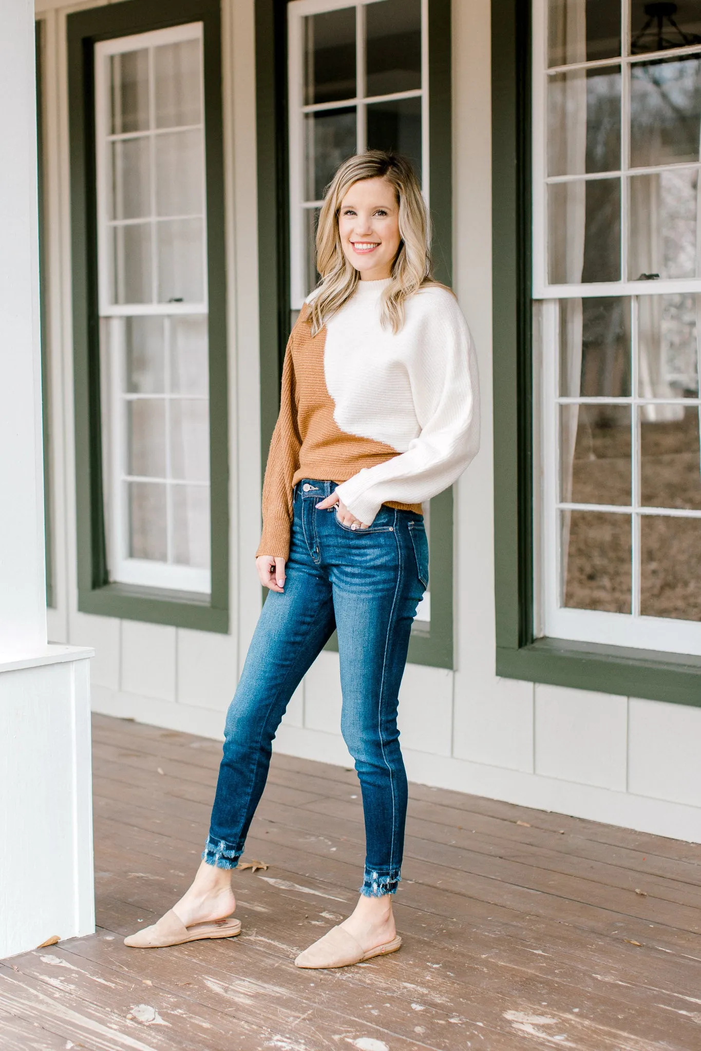 X Kancan Double Fray Hem Ankle Skinny