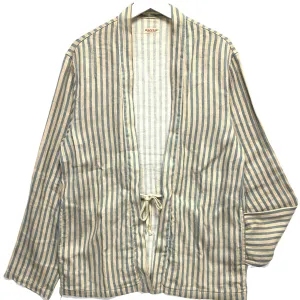 [XL] Kapital Linen Stripe Kakashi Shirt Jacket