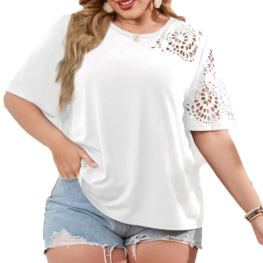 Yasmina® | Chiffon Neckline T-Shirt For Women