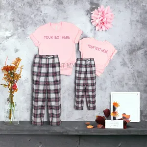 Your Text Here Pink Pyjamas