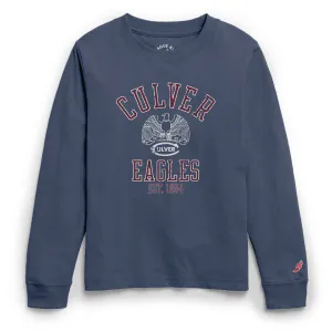 Youth Tumble Long Sleeve Tee  - Washed Denim