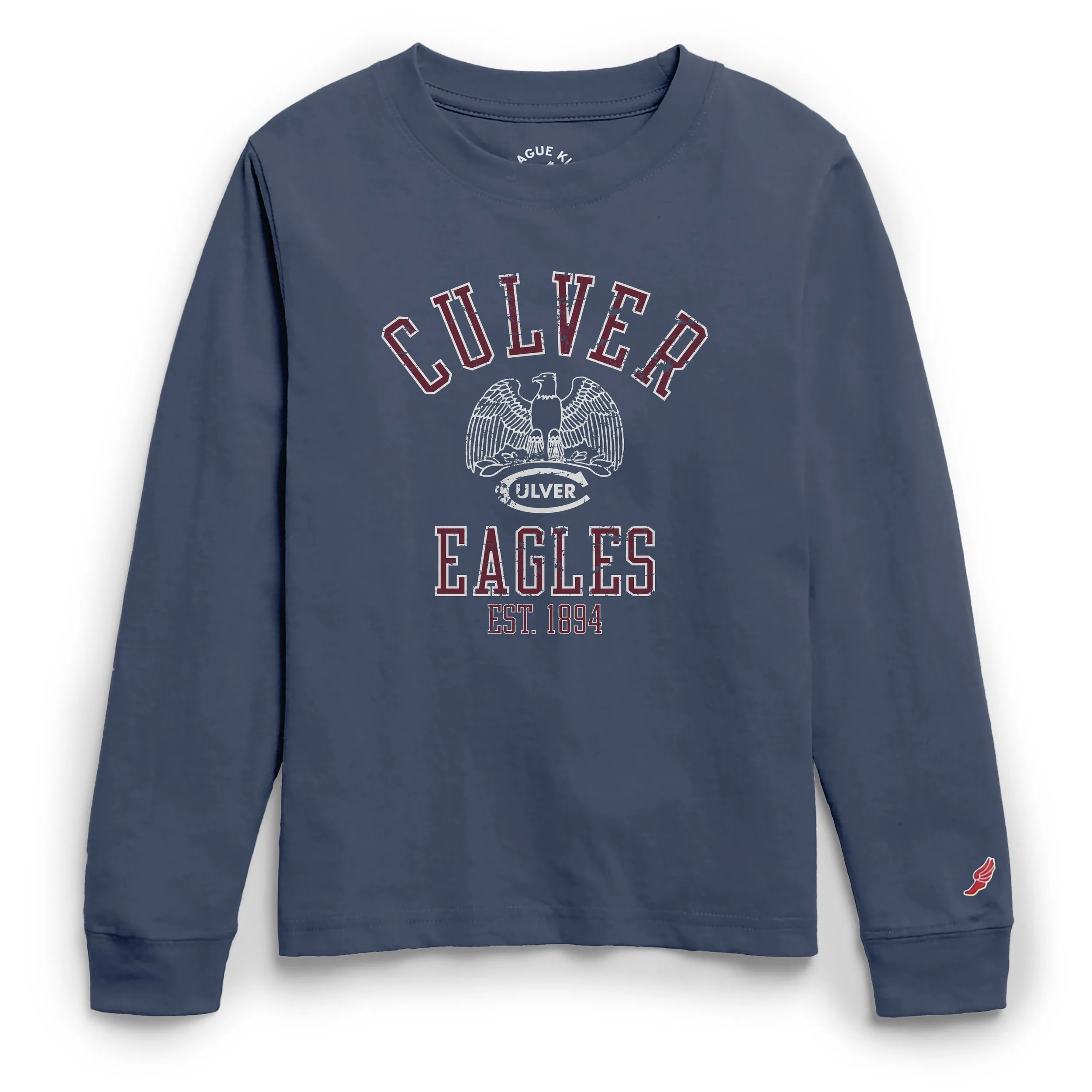 Youth Tumble Long Sleeve Tee  - Washed Denim
