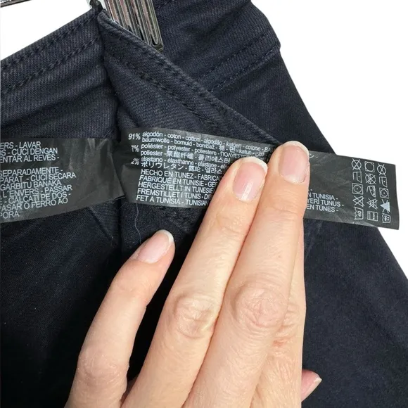 Zara | Marine Straight Jeans in Blue Black Navy 4