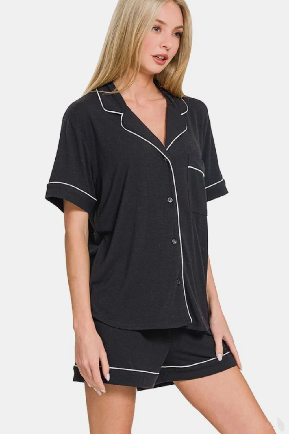 Zena Button Down Lounge Set