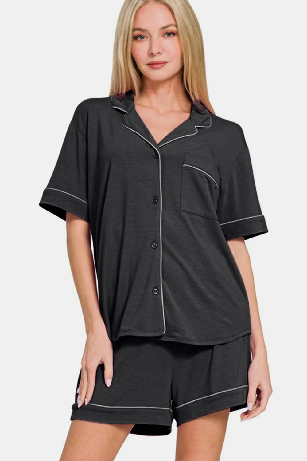 Zena Button Down Lounge Set