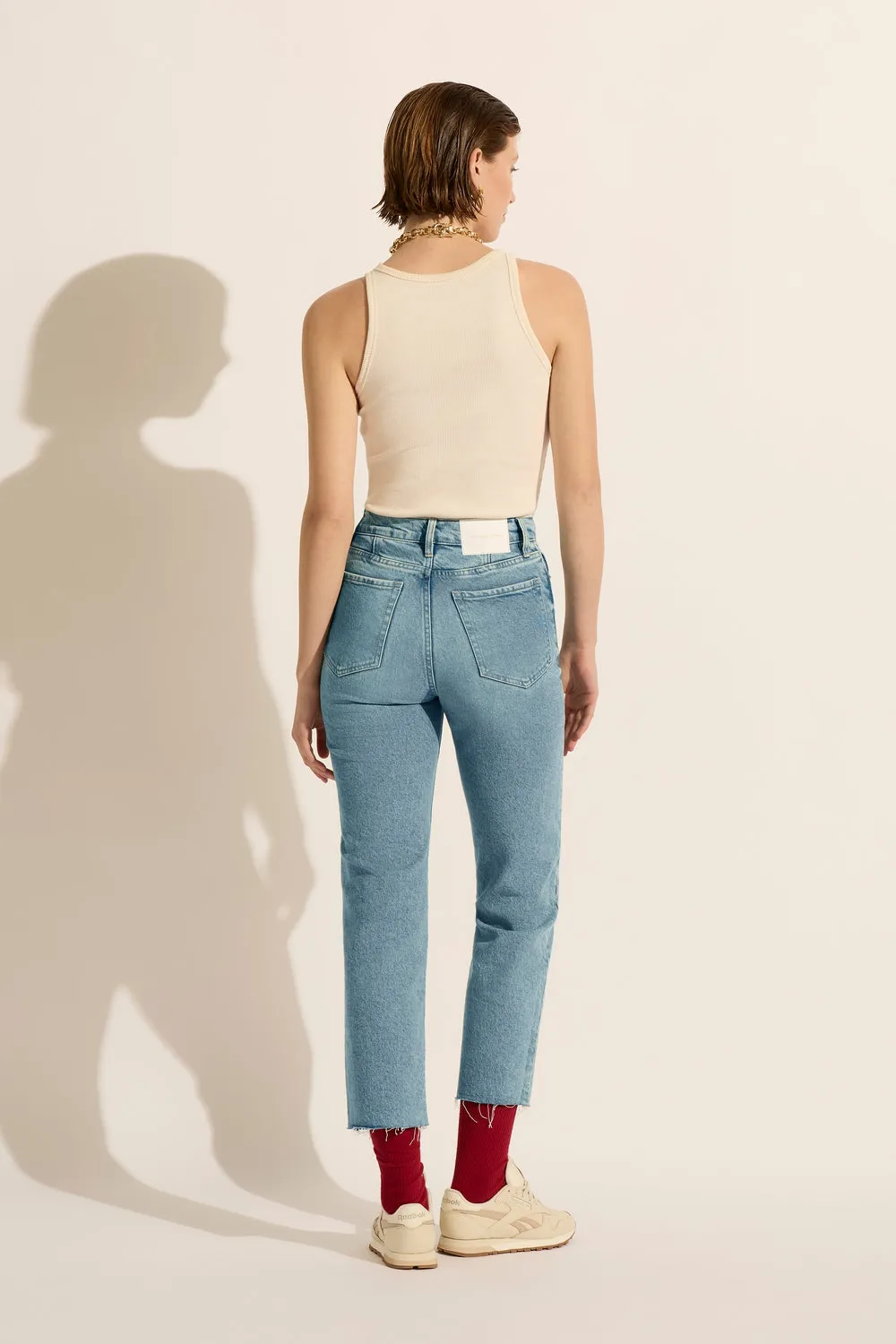 Zoe Crop High Straight Jean Sunday