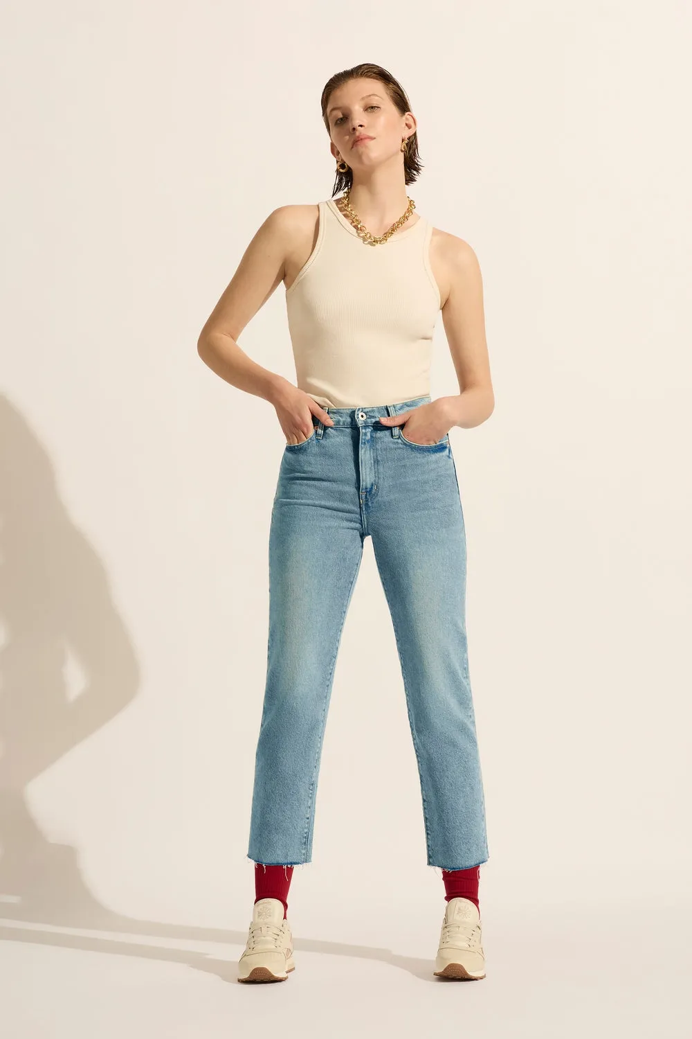 Zoe Crop High Straight Jean Sunday